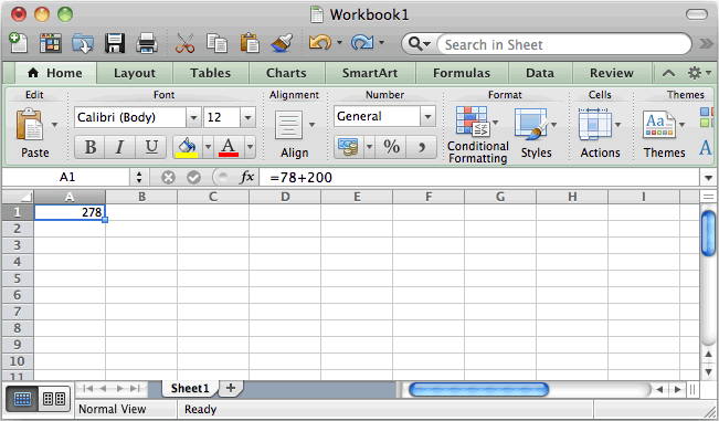 what is excel for mac called